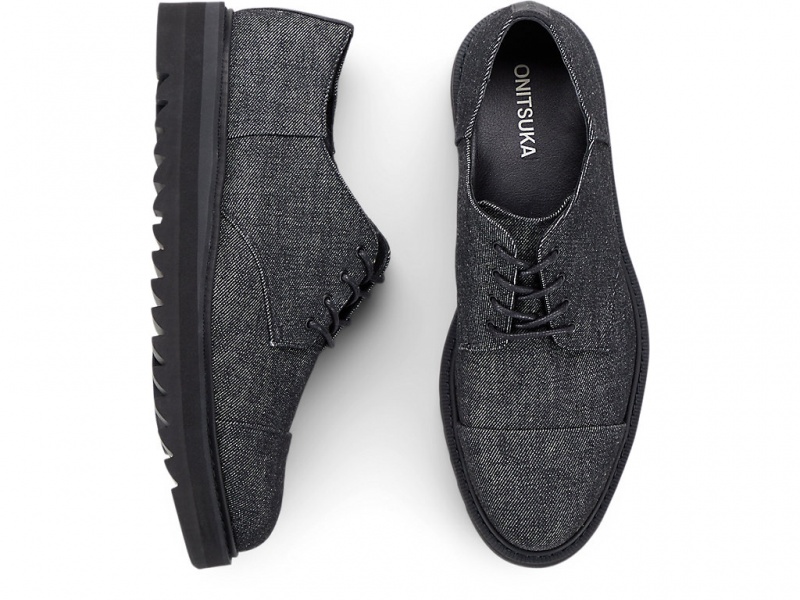 Onitsuka Tiger The Onitsuka Derby Schuhe Herren Schwarz Schwarz | JO7458196