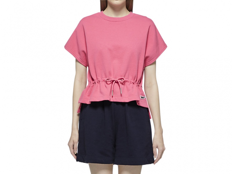 Onitsuka Tiger Ws Kurzes Sleeve Top Kleidung Damen Rosa | BN0738162