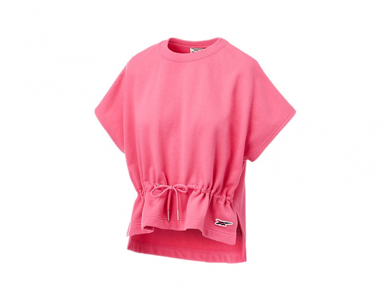 Onitsuka Tiger Ws Kurzes Sleeve Top Kleidung Damen Rosa | BN0738162