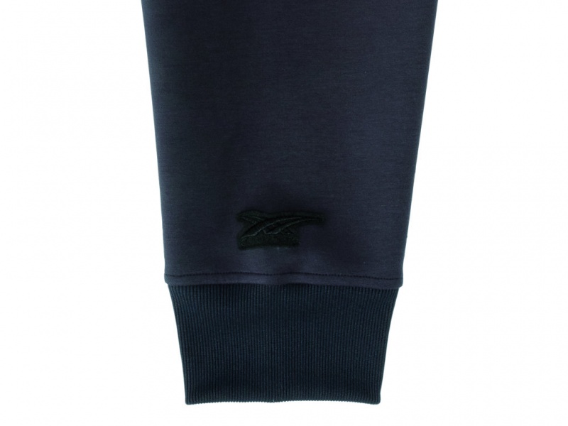Onitsuka Tiger Zip Up Hoodie Kleidung Damen Navy | DX1369247
